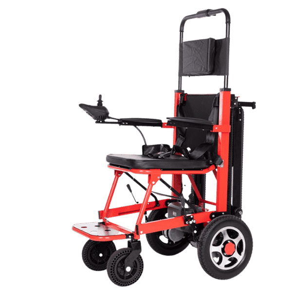 כסא גלגלים חשמלי דגם מנטיס עם זחליל אדום - נגיש